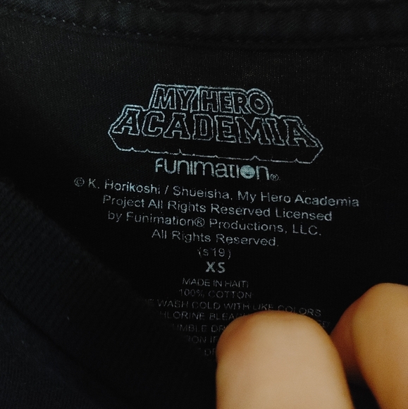 My Hero Academia t shirt rare original Izuku Midoriya Deku Shoto Todoroki XS - Picture 2 of 3